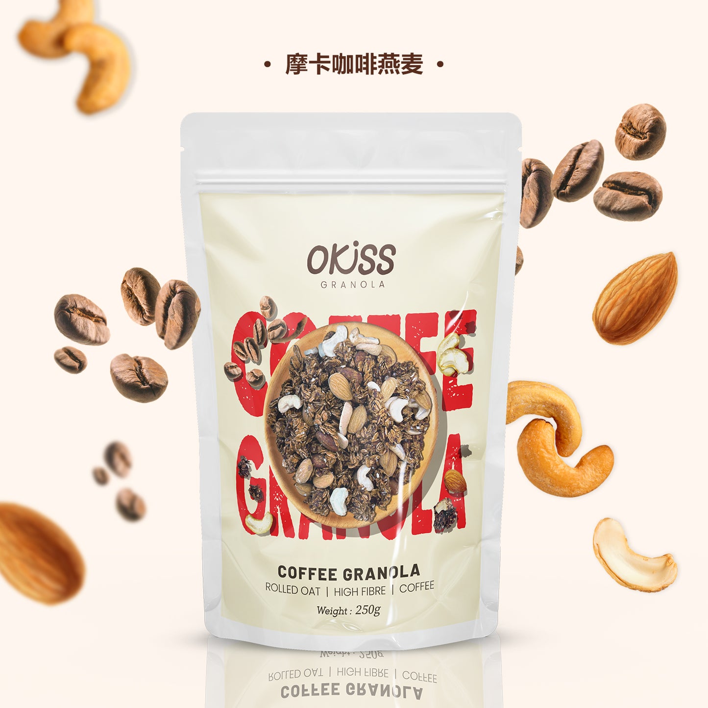 Family Bundle ( 13packs Granola + 1pack Seaweed Nuts + 2packs Salted Egg Nuts + 2 Granola Cup + 3packs of Granola x 300g )