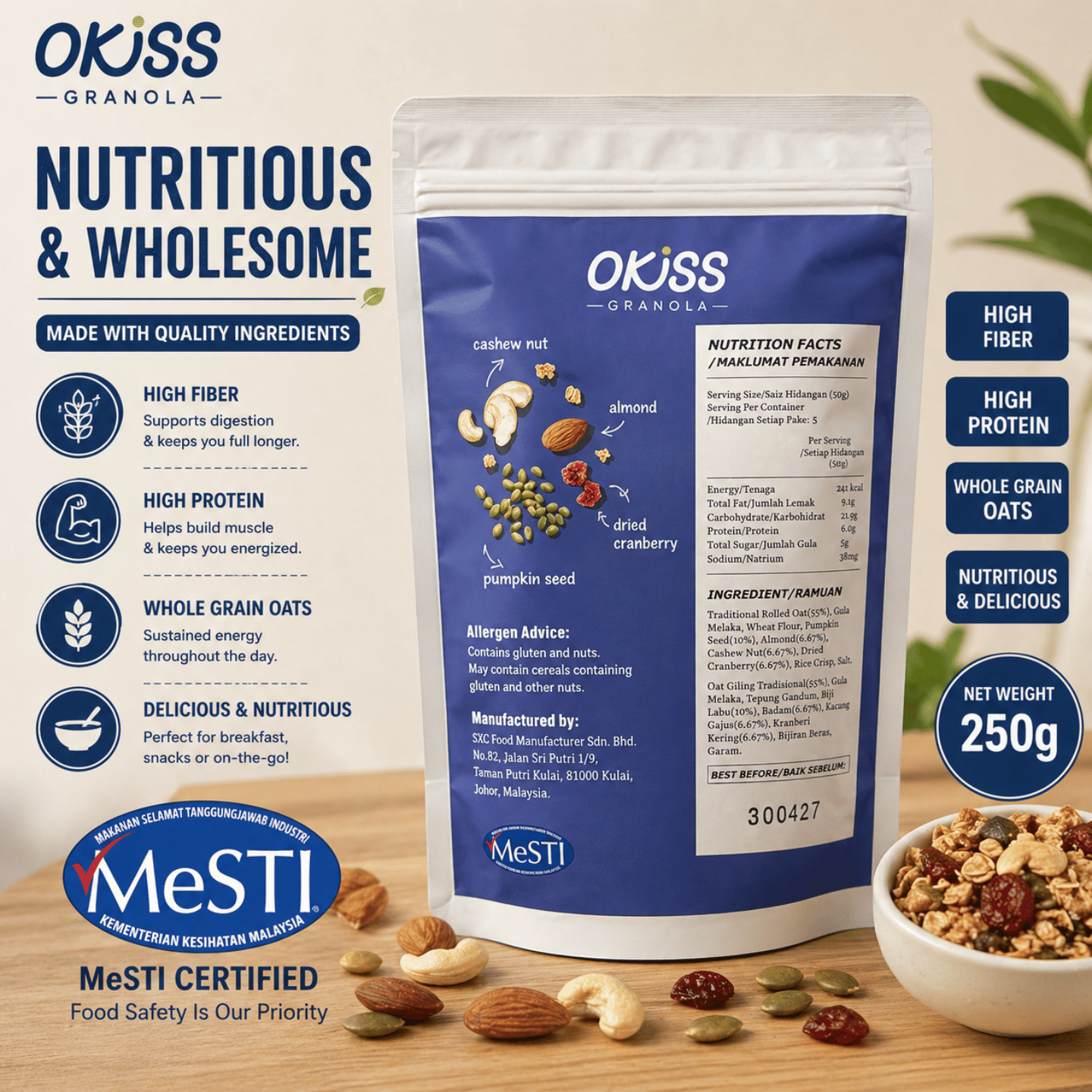 Mixed Nut Oats